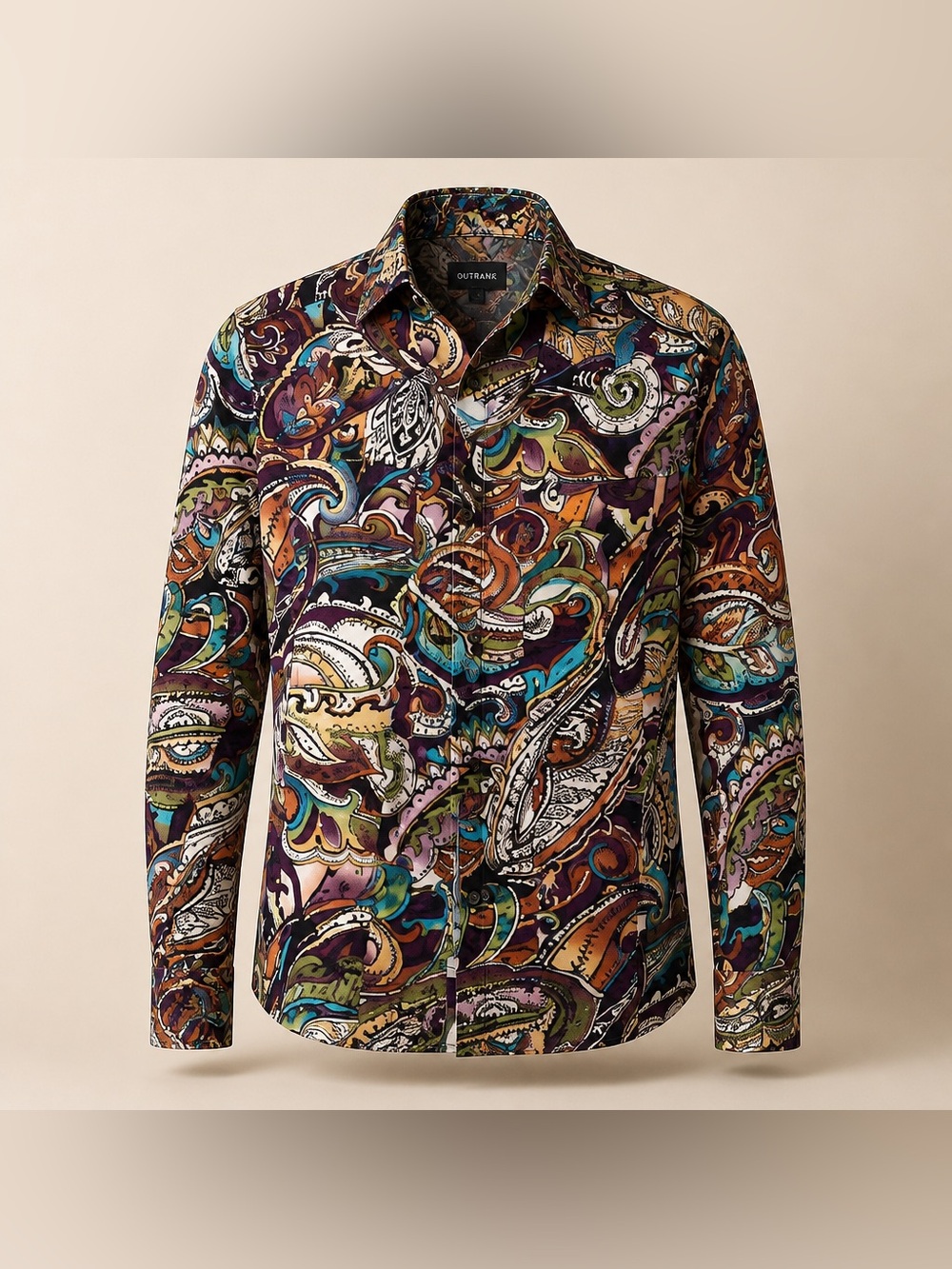Additions by Chicos Size 0 Small Cotton Spandex Modern Print Shirt 2/$13